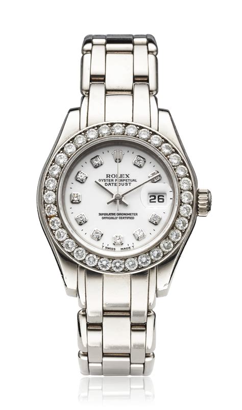 ladies white gold Rolex